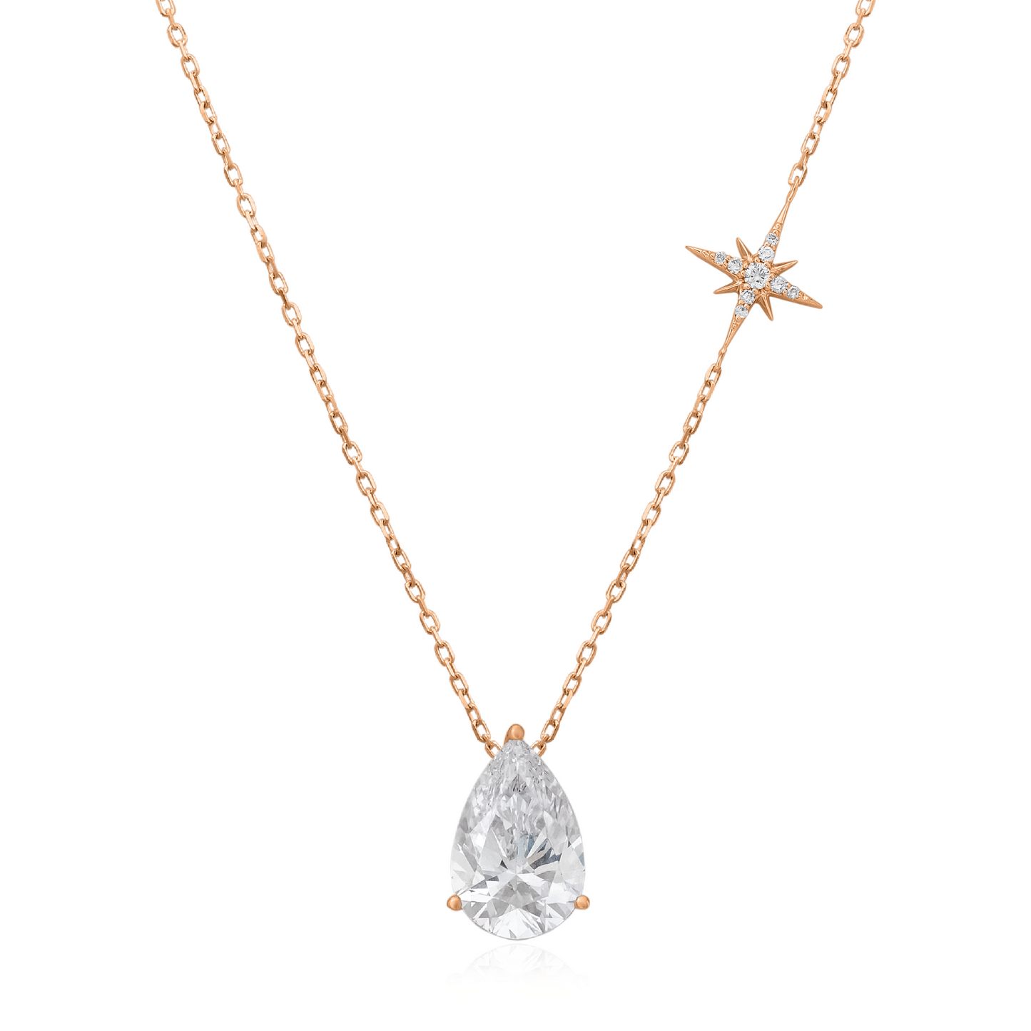 Solitaire Star Pendant