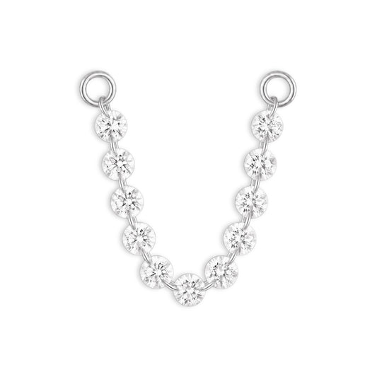 10 Floating Lab Grown Diamonds Connecting Charm