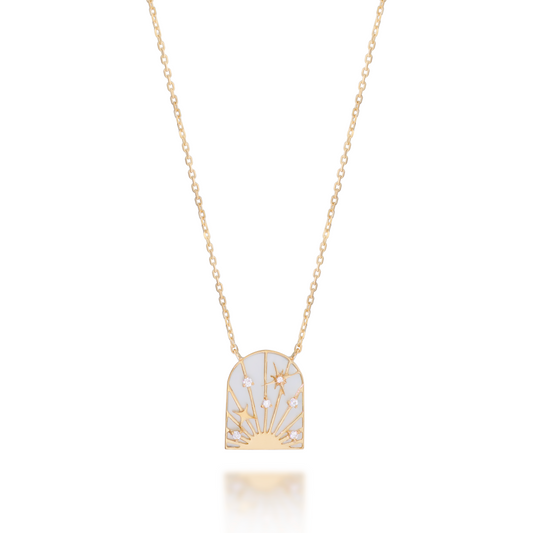 Sunrise Mother Of Pearl Necklace