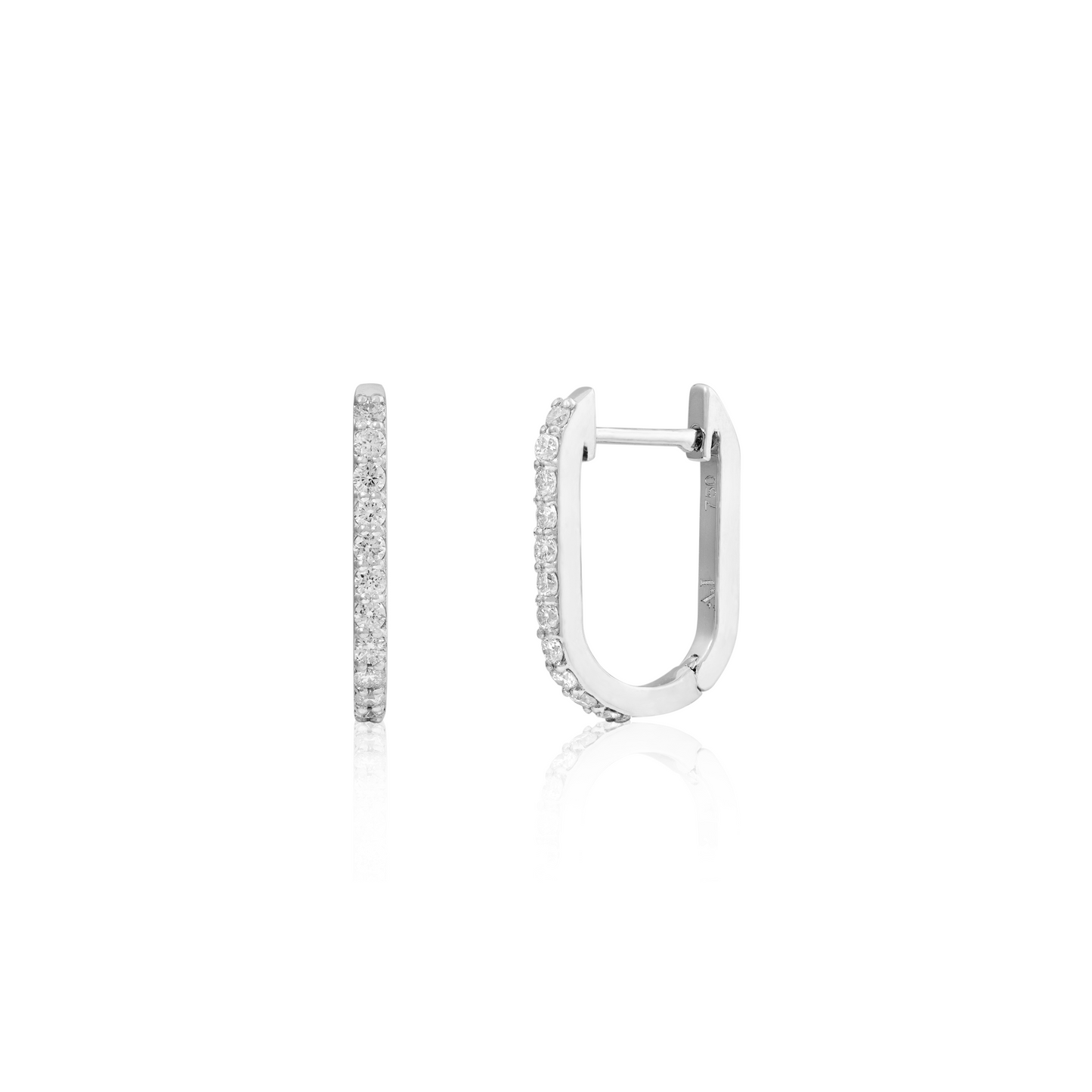 15mm Hoops With Diamonds